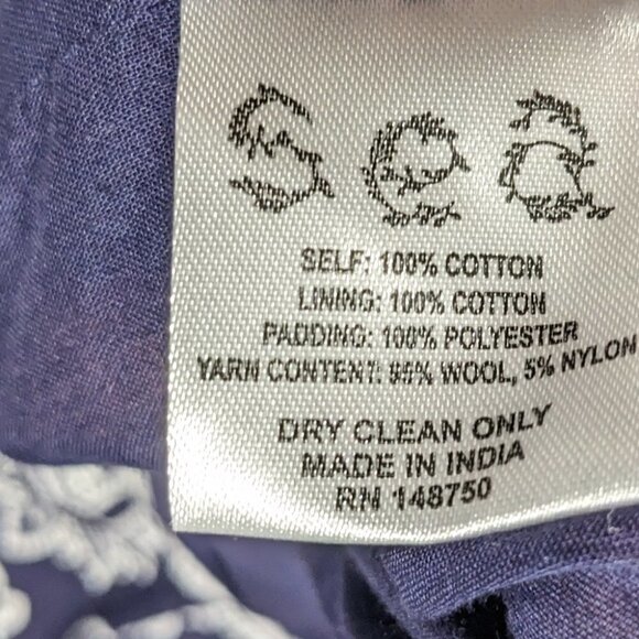 Nwt Sea Ny | Theodora Apron Dress In Blue Paisley - Picture 9 of 16